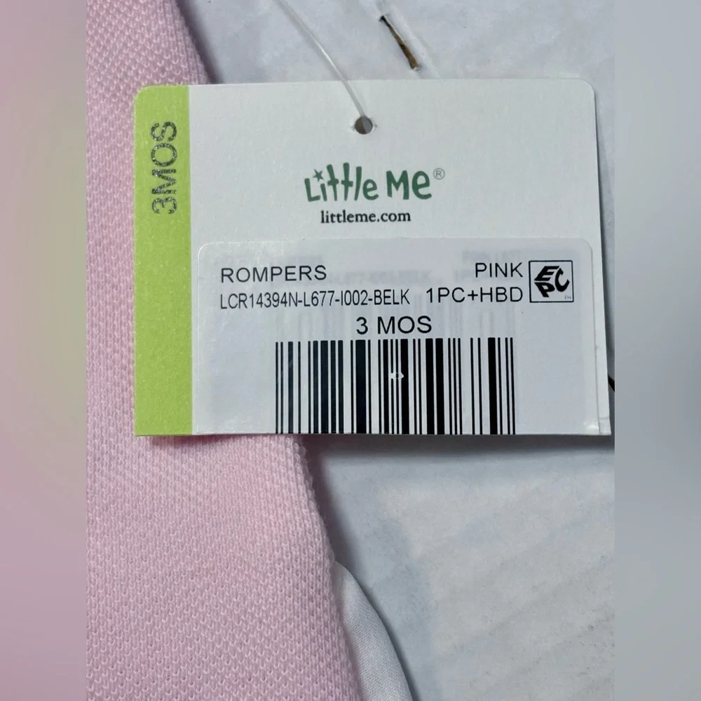 Little Me Baby Girl Sailboat Romper 3M Pink Pique Ruffle NWT Coastal Preppy